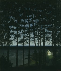 Fischerhütte, 1906 von Harald Oscar Sohlberg