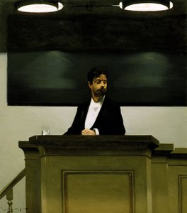 Georg Brandes (1842-1927) an der Universität in Kopenhagen, 1889