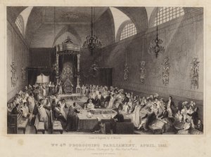 König Wilhelm IV. vertagt das Parlament, April 1831