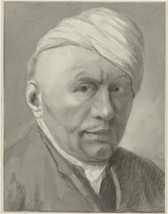 Selbstporträt des Zeichners Harmanus van Tuylen, mit Mütze