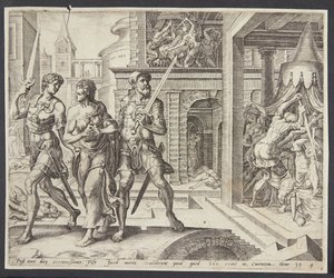 Dinah von Simeon und Levi nach Hause gebracht von Harmen Jansz. Muller