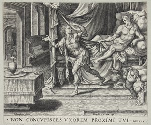 Joseph flieht vor Potiphars Frau