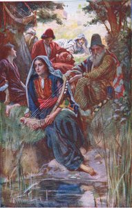 An den Flüssen Babylons, Illustration aus Pictures That Teach The Crown Series, 1920