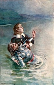 Flussüberquerung von Harold Copping