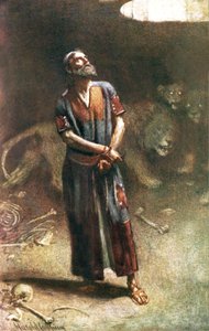 Daniel in der Löwengrube von Harold Copping