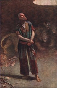 Daniel in der Löwengrube, Illustration aus Bilder, die lehren Die Kronenserie, 1920