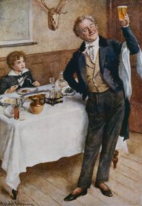 David Copperfield und der freundliche Kellner, Illustration für 