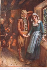 Gabriel und Evangeline von Harold Copping