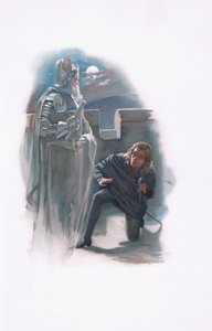 Hamlet und der Geist, Illustration aus Hamlet von Harold Copping