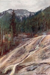 Heiße Schwefelquelle, Banff von Harold Copping