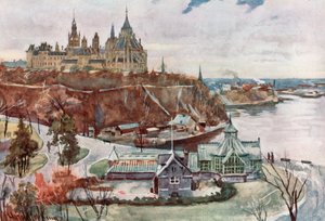 Parlamentsgebäude, Ottawa von Harold Copping