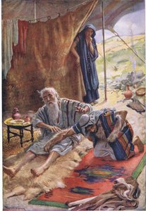 Isaak segnet seinen Sohn Jakob, Illustration aus Pictures That Teach The Crown Series, 1920