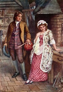 Joe Willet und Dolly Varden von Harold Copping