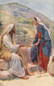 Neues Testament: Der Brunnen von Sychar von Harold Copping
