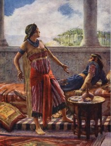 Altes Testament: Ein böser König und eine böse Königin von Harold Copping
