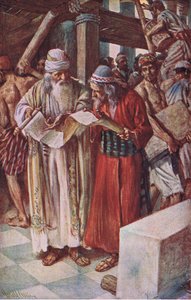 Das Finden des Buches, Illustration aus Bilder, die lehren Die Kronenserie, 1920 von Harold Copping
