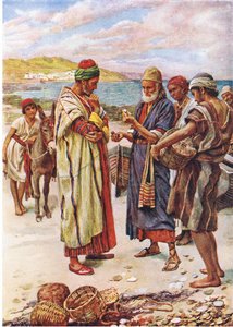 Die kostbare Perle, Illustration aus Harold Copping Pictures: The Crown Series, ca. 1920er Jahre