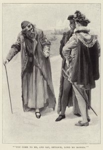 Du kommst zu mir und sagst, Shylock, leih mir Geld von Harold Copping