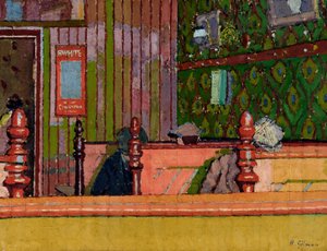 Esslokal, ca. 1914 von Harold Gilman