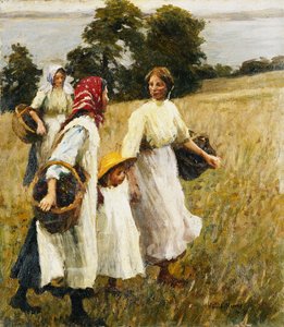 Die Brombeerernte, ca. 1908 von Harold Harvey