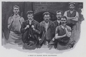 Eine Gruppe von Cradley Heath Kettenmachern