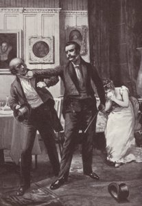 Illustration zu Vanity Fair von William Makepeace Thackeray (Lithografie) von Harold Hume Piffard