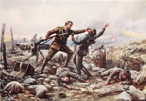 Private J. Boyd erobert im Alleingang ein Maschinengewehr