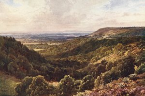 Von den Hügeln über Peaslake, nahe Gomshall von Harold Sutton Palmer