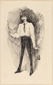 Porträt von Whistler mit einem Pinsel von Harper Pennington