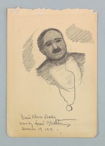 Studie für ein Porträt, Vicente Blasco Ibáñez von Harriet Blackstone