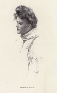 Gräfin Frina Mavrodin aus dem Roman The Princess Moritza von Percy Brebner von Harrison Fisher