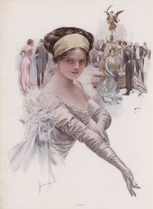 Debütantin auf einem Ball von Harrison Fisher