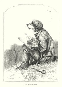 Lustige Hunde: Der künstlerische Hund