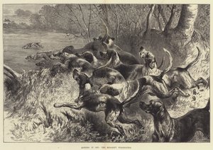 Gut getroffen, die Mid-Kent Staghounds von Harrison William Weir