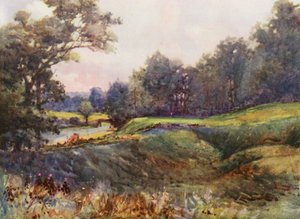Golfplätze: Cassiobury Park, das neue achtzehnte Loch von Harry (1878 1950) Rountree