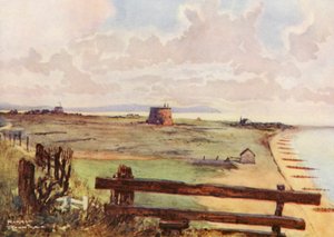 Golfplätze: Felixtowe, Gesamtansicht des Platzes von Harry (1878 1950) Rountree