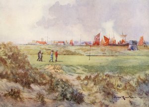 Golfplätze: Rye, das fünfzehnte Grün von Harry (1878 1950) Rountree
