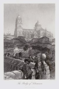 Die Brücke von Salamanca (Gravur) von Harry (after) Fenn