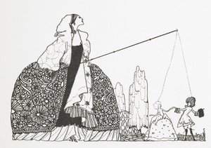 Eine Frau als Puppenspielerin von Harry Clarke