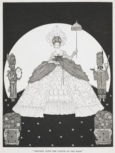 "Ein weiteres Kleid in der Farbe des Mondes". Eine Illustration zur Geschichte 