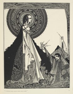 "Ich würde laut ihren Namen rufen.". Illustration von Ligeia, einer Kurzgeschichte. "Ligeia" ist eine Kurzgeschichte von Edgar Allan Poe. Die Geschichte folgt einem namenlosen Erzähler und seiner Frau Ligeia, einer schönen und intelligenten schwarzhaarigen