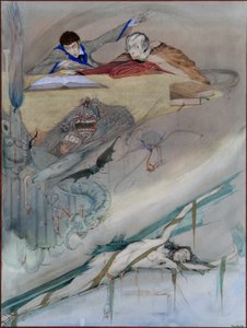 Der Untergang des Hauses Usher, 1923 von Harry Clarke