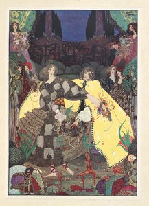 Der Garten des Paradieses. "Jetzt beginnen wir unsere Tänze!" riefen die Feen. von Harry Clarke