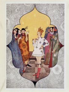Des Kaisers neue Kleider: "Oh, wie gut sie aussehen! Wie hervorragend sie passen" - in "Märchen" von Hans Christian Andersen, ill. von Harry Clarke von Harry Clarke