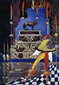 Das Feuerzeug, Märchen von Hans Christian Andersen (1805-1875), Illustration von Harry Clarke (1890-1931) von Harry Clarke