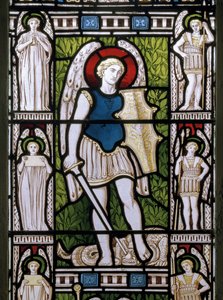Minley, St. Andrew, James Powell & Sons, Harry Ellis Wooldridge, Erzengel Michael, 1870 von Harry Ellis Wooldridge