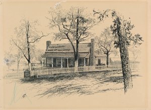 Bauernhaus von H. P. Bottom in der Nähe von Rousseaus Position