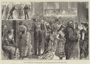 Kunst in der Stadt, Conversazione im Mansion House von Harry Furniss