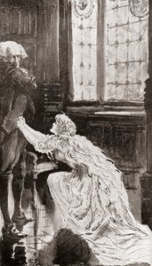 Illustration von Harry Furniss für die Kurzgeschichte Die faule Tour von zwei faulen Lehrlingen aus Die Weihnachtsbücher von Charles Dickens von Harry Furniss