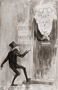 Illustration für Eine Weihnachtsgeschichte aus Die Weihnachtsbücher von Charles Dickens
